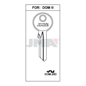 Ébauche de clé JMA DOM-20D – vue groupée