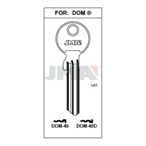 Ébauche de clé JMA DOM-40 – vue groupée