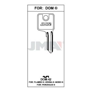 Ébauche de clé JMA DOM-42 – vue groupée