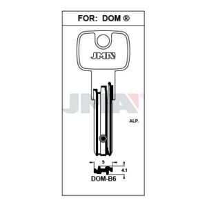 Ébauche de clé JMA DOM-B6 – vue groupée