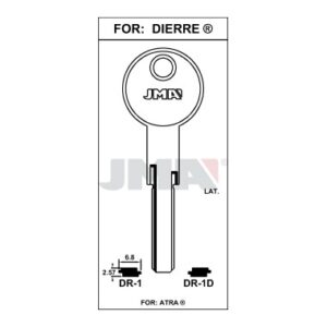 Ébauche de clé JMA DR-1 – vue groupée