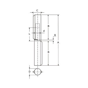 DX | Paumelle à souder inox AISI 304 | Pour environnements corrosifs – Image 2