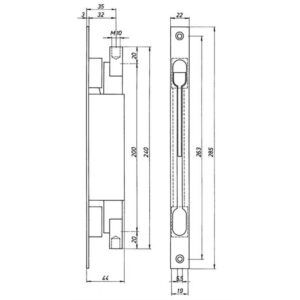 Deni 9221 | Verrou pour vantail semi-fixe | 285 mm – Image 2