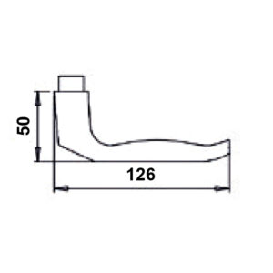 Dieckmann D137G | Béquille seule | Aluminium | À l'unité – Image 2