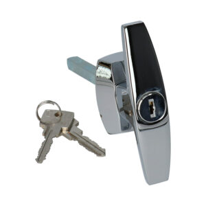 DOM poignée avec cylindre intégré pour porte de garage - 2 clés incluses