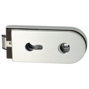 Dorma Glas Studio Rondo | Serrure pour porte en verre | Béquille + cylindre PZ | 81020215099 | Aluminium EV1 – Image 2