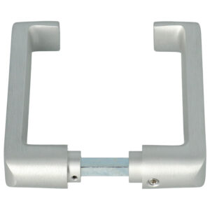 Dorma-Glas Studio Rondo | Béquille double | Aluminium argent EV1 | Pour serrures de portes en verre – Image 2