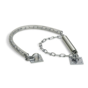 Dulimex Chaîne de sécurité anti-tempête avec ressort DV 804B | Acier zingué | Poids de porte max 40 kg
