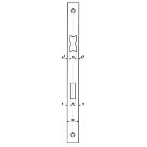 Dyla 103 bec-de-cane à condamnation pour portes en bois | Entraxe 110 – Image 4