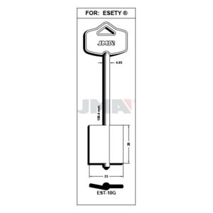 Ébauche de clé JMA EST-10G – vue groupée