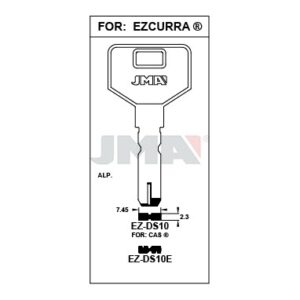 Ébauche de clé JMA EZ-DS10E – vue groupée