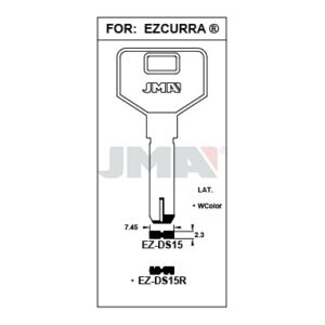 Ébauche de clé JMA EZ-DS15 – vue groupée
