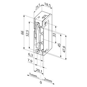 EffEff 138.13------E91 | Gâche électrique | À rupture 12V DC | ProFix 2 – Image 2