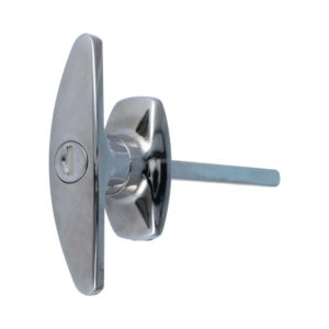 Euro-Locks 1617 poignée en T à clé | Carré de 8 mm | 90 mm | 2 clés incluses