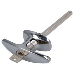 Euro-Locks 1617 poignée en T à clé | Carré de 8 mm | 90 mm | 2 clés incluses – Image 2