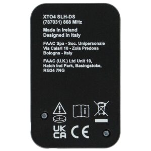 Télécommande FAAC XTO4 SLH-DS | 868 MHz – Image 2