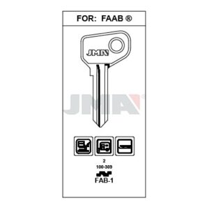 Ébauche de clé JMA FAB-1 – vue groupée