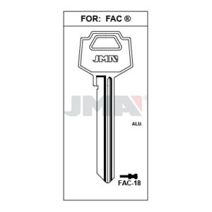 Ébauche de clé JMA FAC-18 – vue groupée