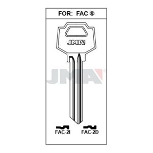 Ébauche de clé JMA FAC-2I – vue groupée