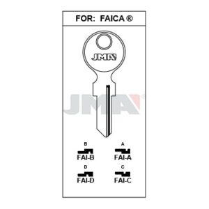 Ébauche de clé JMA FAI-C – vue groupée