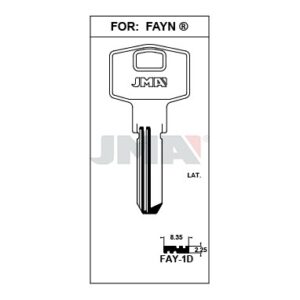 Ébauche de clé JMA FAY-1D – vue groupée
