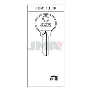 Ébauche de clé JMA FF-9D – vue groupée