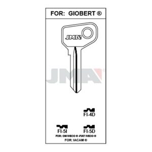 Ébauche de clé JMA FI-4D – vue groupée