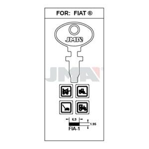 Ébauche de clé JMA FIA-1 – vue groupée