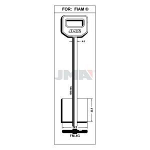 Ébauche de clé JMA FM-4G – vue groupée