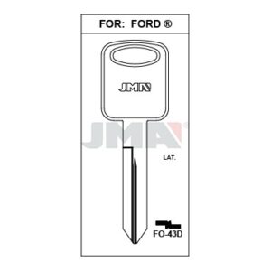 Ébauche de clé JMA FO-43D – vue groupée