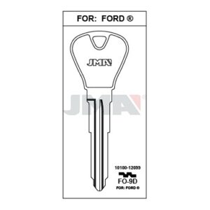 Ébauche de clé JMA FO-9D – vue groupée