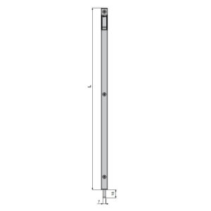 Fapim 3713 | Verrou pour vantail semi-fixe à onglet | 440 mm
