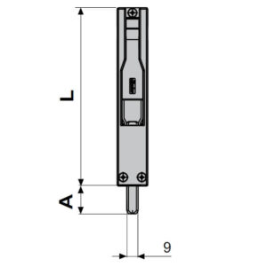 Fapim Titan 3714 | Verrou pour vantail semi-fixe à levier | 140 mm – Image 4