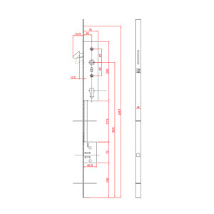 Ferco G-14411-00-0-1 | Serrure à crochet pour portes coulissantes en bois – Image 2