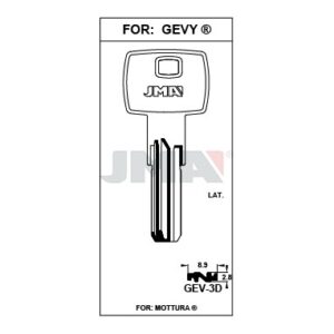 Ébauche de clé JMA GEV-3D – vue groupée