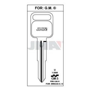 Ébauche de clé JMA GM-5 – vue groupée