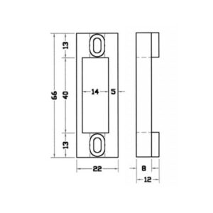 GU gâche E-16463 pour portes en bois – Image 3