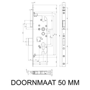GU Secury Economy serrure à cylindre pour portes en bois | Entraxe 72 mm – Image 2
