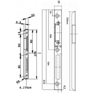 GU gâche 6-27594 pour portes en bois – Image 2