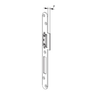 GU 6-39923 | Gâche de sécurité pour portes en bois | Inox | Réglable | F24 – Image 3