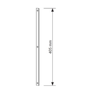 GU | Rallonge de têtière 405 mm pour serrures multipoints | Différentes largeurs | Inox | Partie supérieure – Image 3