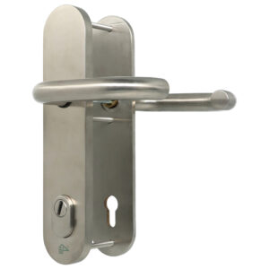 HAFI | Garniture de sécurité | Béquille double | Entraxe 110 mm | Inox massif