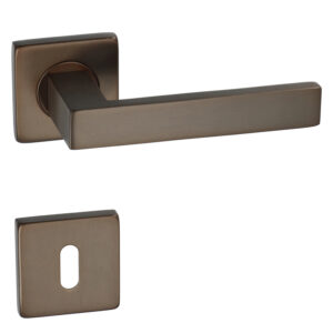 HDD Cosmic | Poignée de porte sur rosace carrée | Bronze mat – Image 2