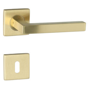 HDD Pro Kubic Shape | Poignée de porte sur rosace carrée | Cuivre mat – Image 2