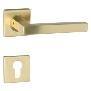 HDD Pro Kubic Shape | Poignée de porte sur rosace carrée | Cuivre mat – Image 3