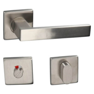 HDD Cosmic | Poignée de porte sur rosace carrée | Inox – Image 4