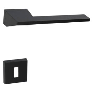HDD Seliz | Poignée de porte sur rosace rectangulaire | Noir mat – Image 2
