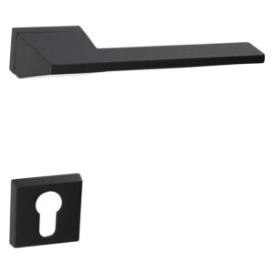 HDD Seliz | Poignée de porte sur rosace rectangulaire | Noir mat – Image 3