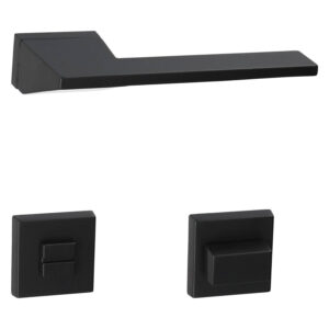 HDD Seliz | Poignée de porte sur rosace rectangulaire | Noir mat – Image 4