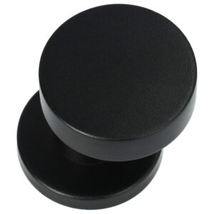 HDD Top | Bouton de porte plat incliné | Noir structuré (résistant aux UV) | Usage extérieur – Image 2